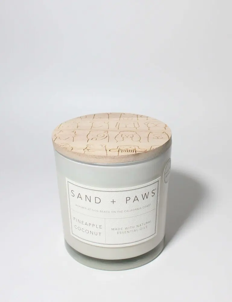 Sand + Paws Pineapple Coconut 21 Oz Scented Candle