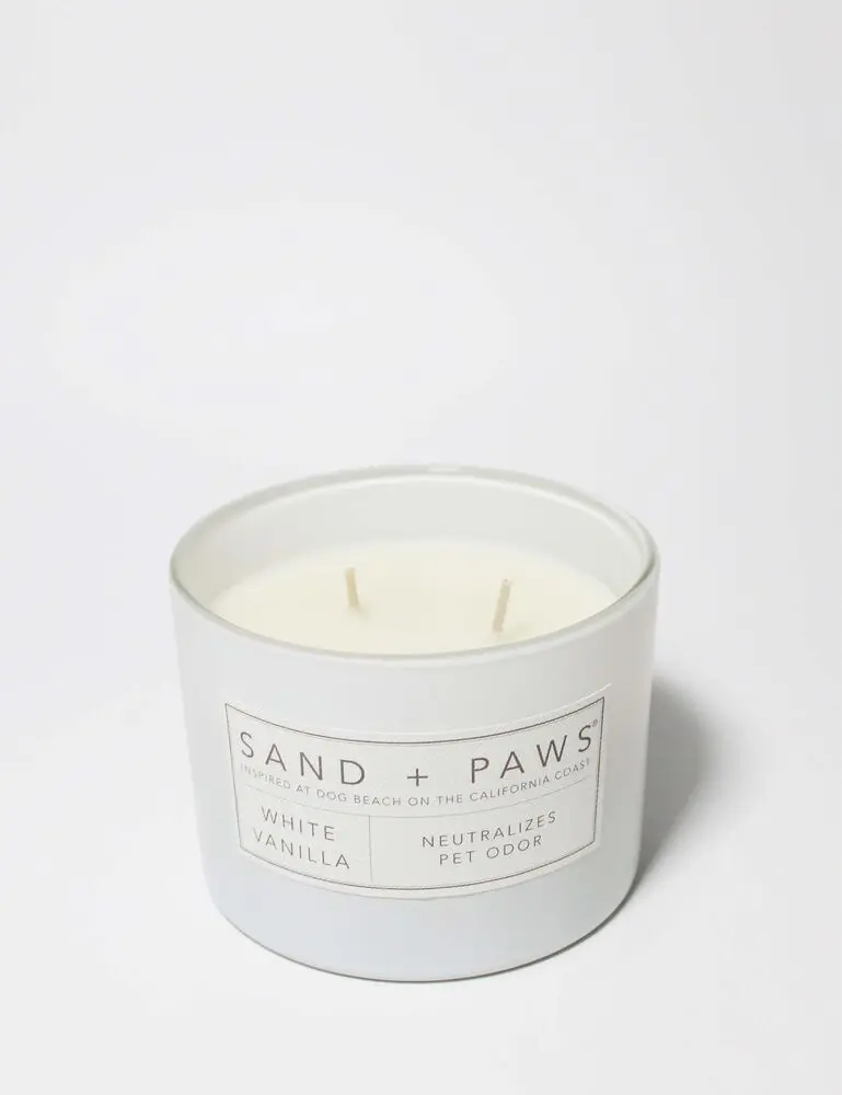 Sand + Paws White Vanilla 12 Oz Scented Candle - Image 3