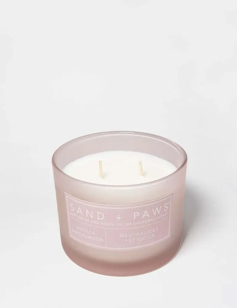 Sand + Paws Vanilla Sandalwood 12 Oz Scented Candle - Image 3