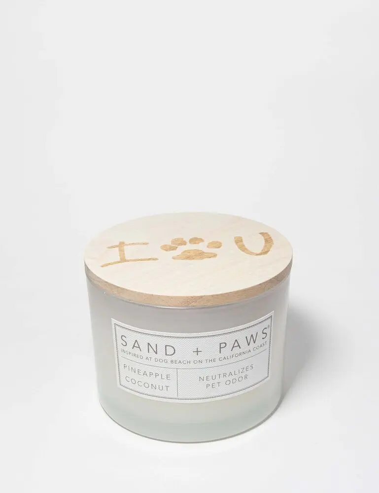 Sand + Paws Pineapple Coconut 12 Oz Scented Candle