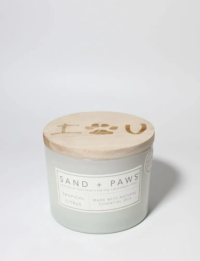 Sand + Paws Tropical Citrus 12 Oz Scented Candle