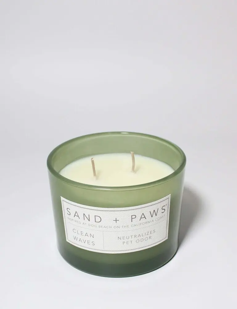 Sand + Paws Clean Waves 12 Oz Scented Candle - Image 3
