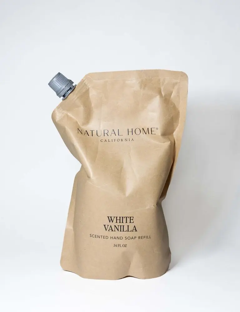 White Vanilla Natural Home 34 Oz Liquid Hand Soap Refill Bag