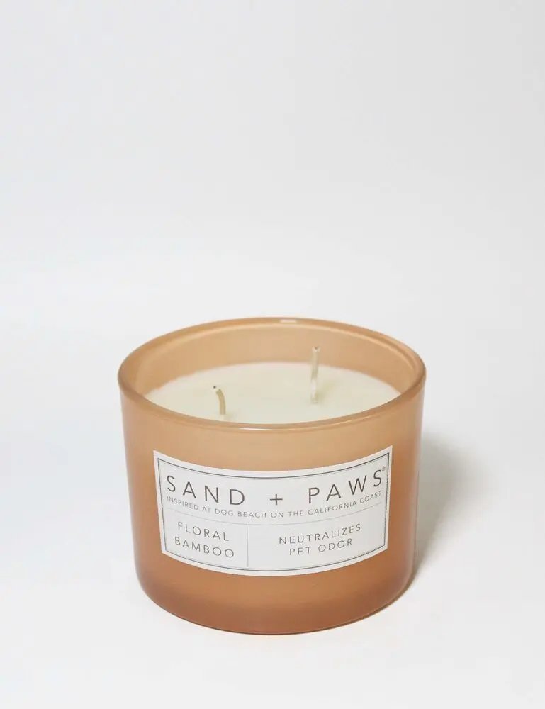 Sand + Paws Floral Bamboo 12 Oz Scented Candle - Image 3
