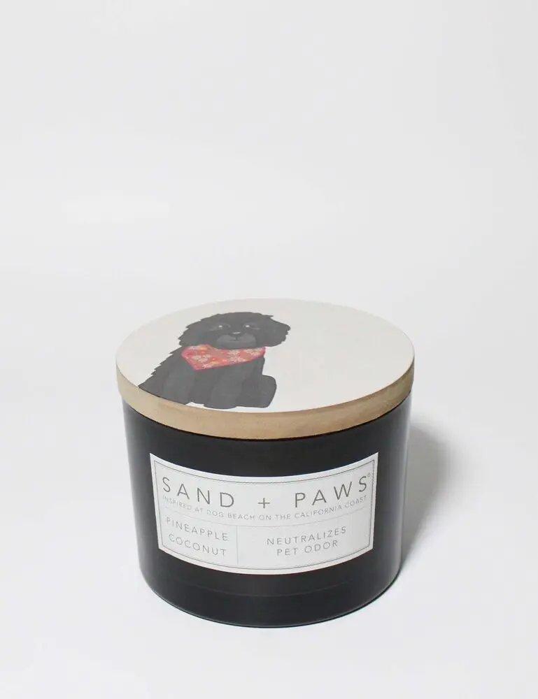 Sand + Paws Pineapple Coconut 12 Oz Scented Candle