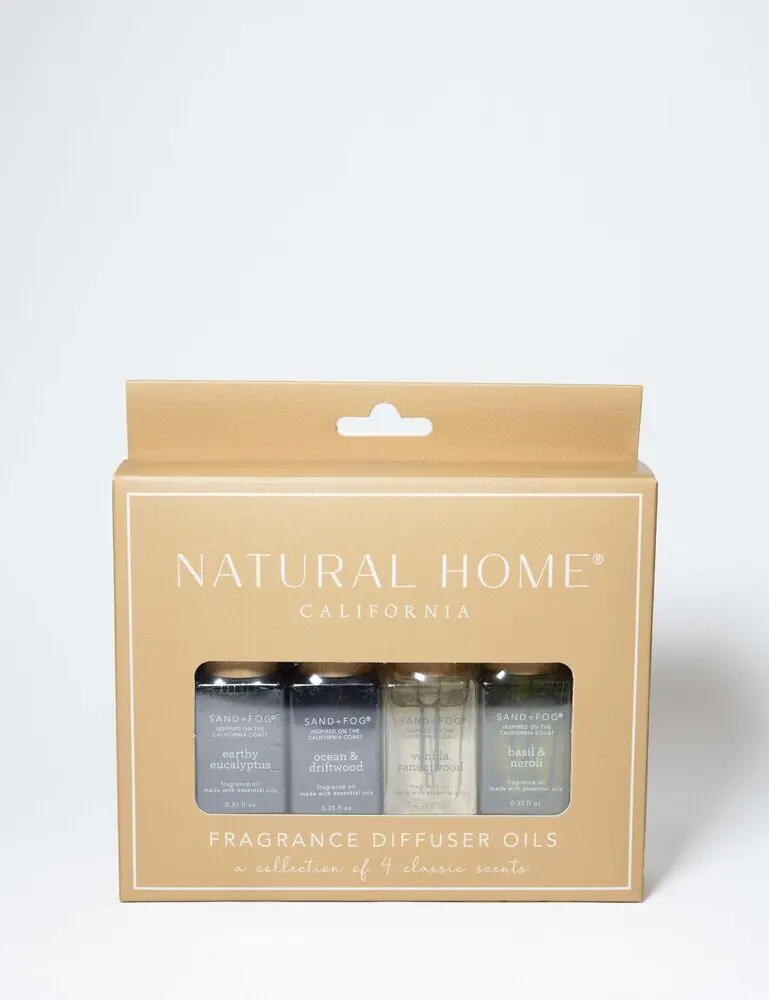 Natural Home 4 Pack Of 10 Ml Fragrance Diffuser Oils