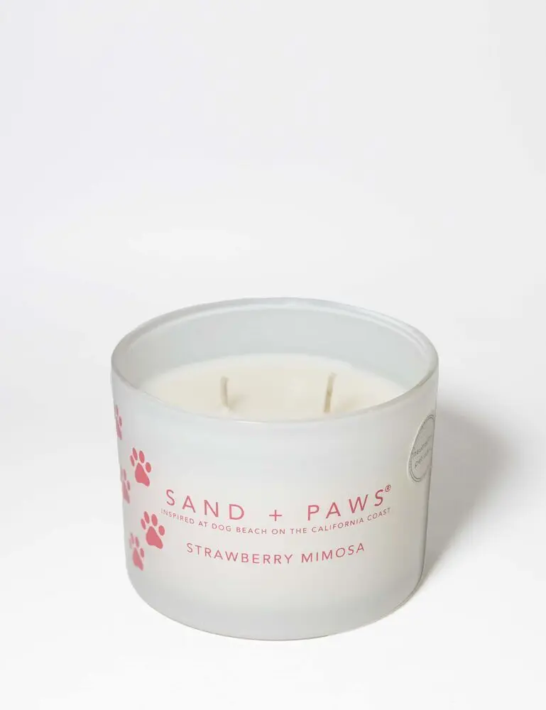 Sand + Paws Strawberry Mimosa 12 Oz Scented Candle - Image 3