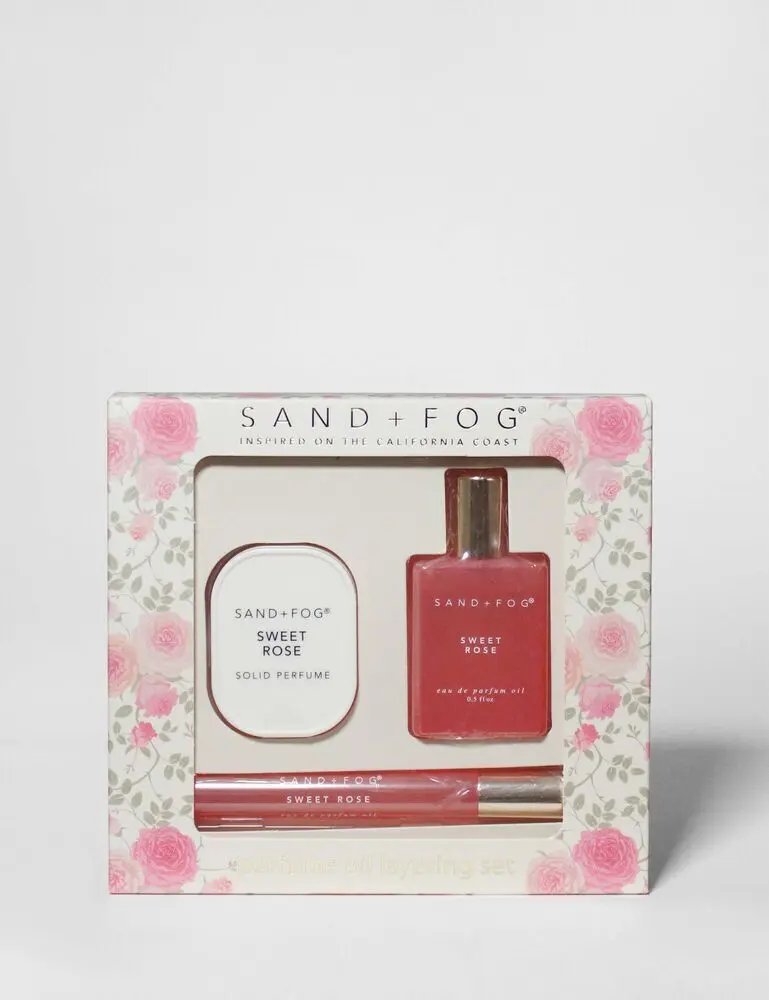 Perfume Oil Rollerballs And Solid Perfume Set - Sweet Rose