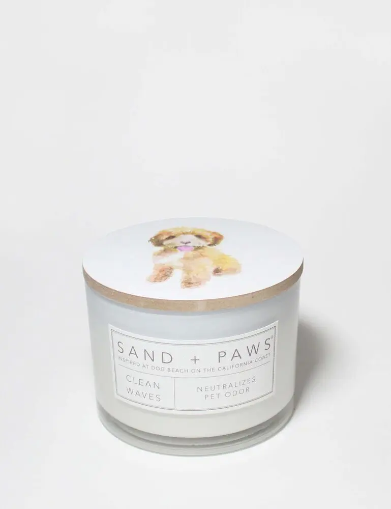 Sand + Paws Clean Waves 12 Oz Scented Candle