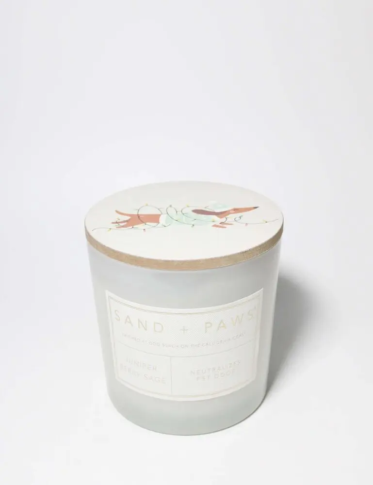 Sand + Paws Juniper Berry Sage 21 Oz Scented Candle