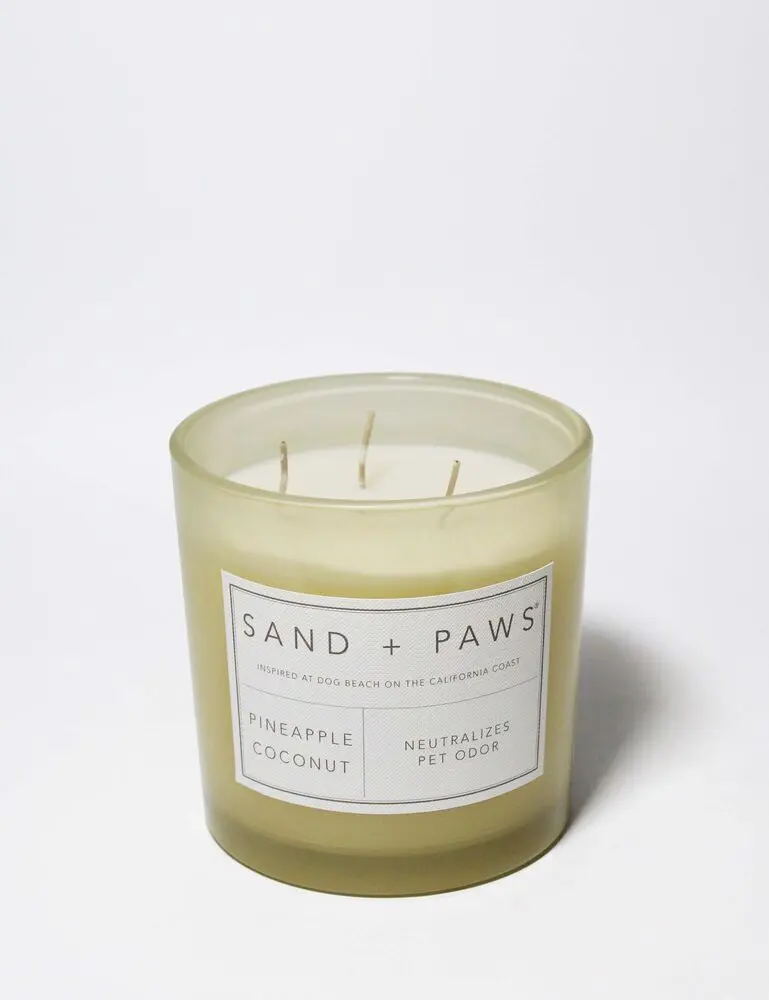 Sand + Paws Pineapple Coconut 21 Oz Scented Candle - Image 3