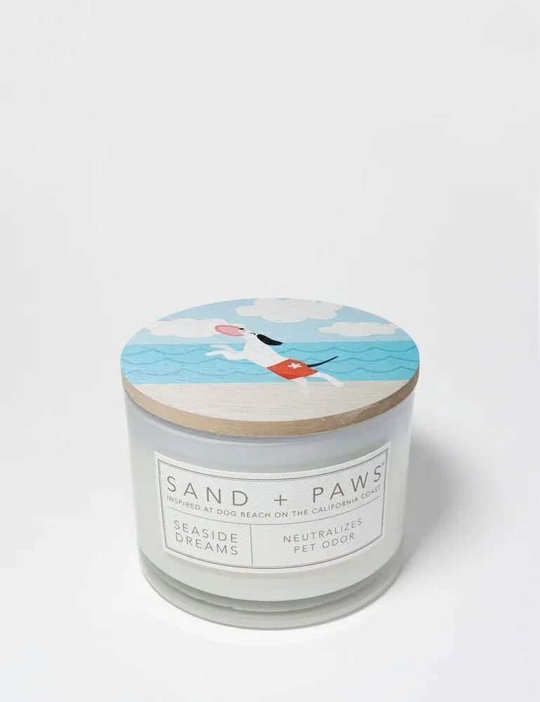 Sand + Paws Seaside Dreams 12 Oz Scented Candle