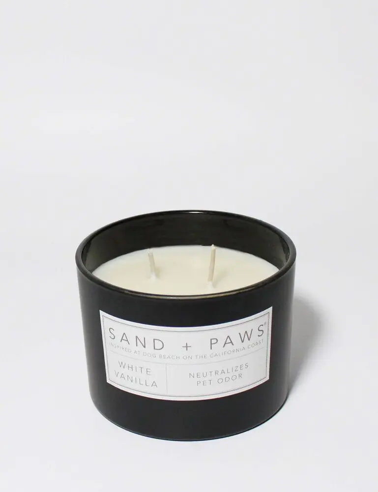 Sand + Paws White Vanilla 12 Oz Scented Candle - Image 3